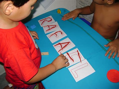 trabalho de nome educação infantil.